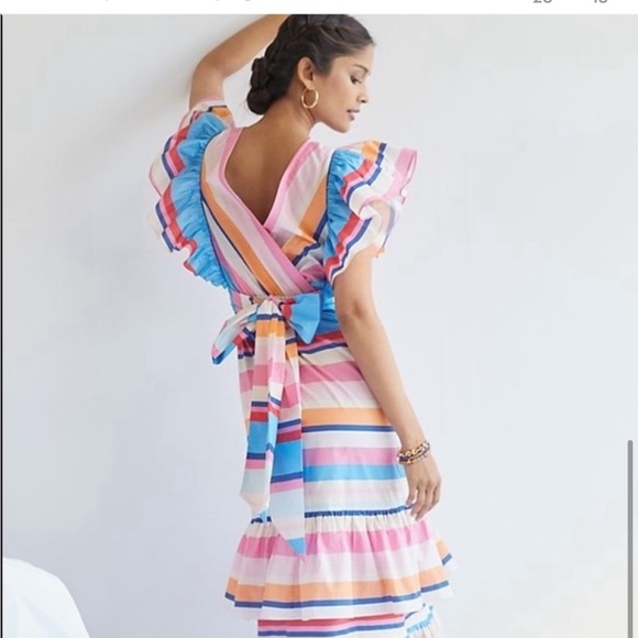 Anthropologie PLENTY BY TRACY REESE Ruffled Maxi Dress - Picture 2 of 5